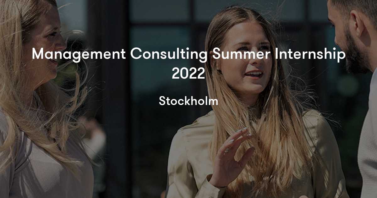 Management Consulting Summer Internship 2022 KPMG Jobylon