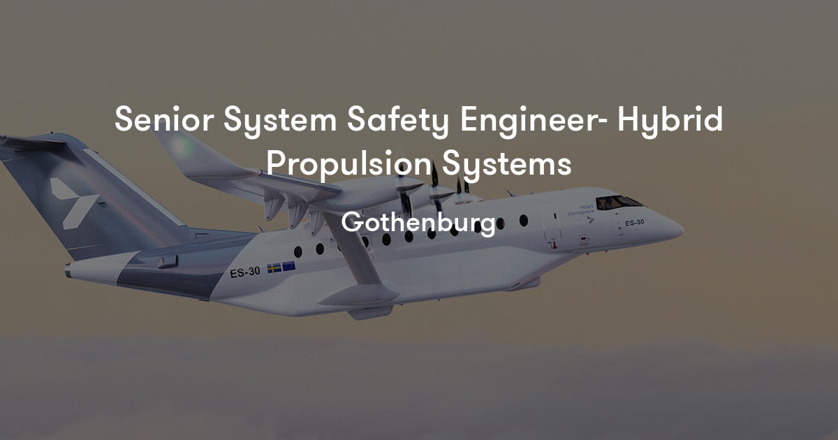 Senior System Safety Engineer Hybrid Propulsion Systems Heart