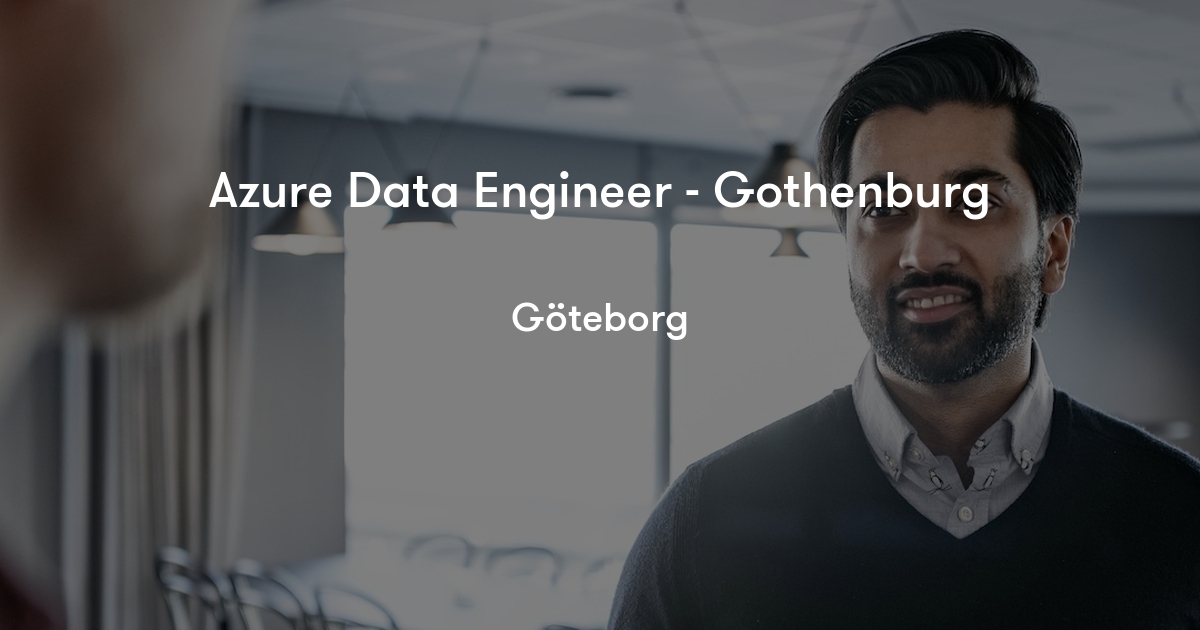 Azure Data Engineer Gothenburg Capgemini Sverige Jobylon