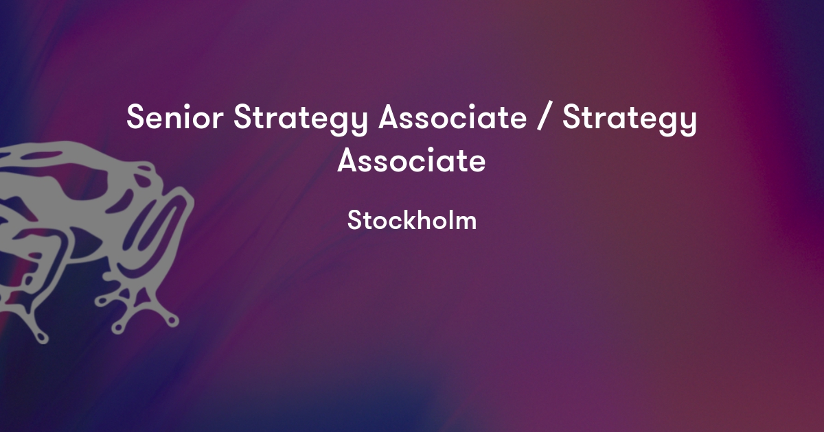 Senior Strategy Associate / Strategy Associate Capgemini Invent