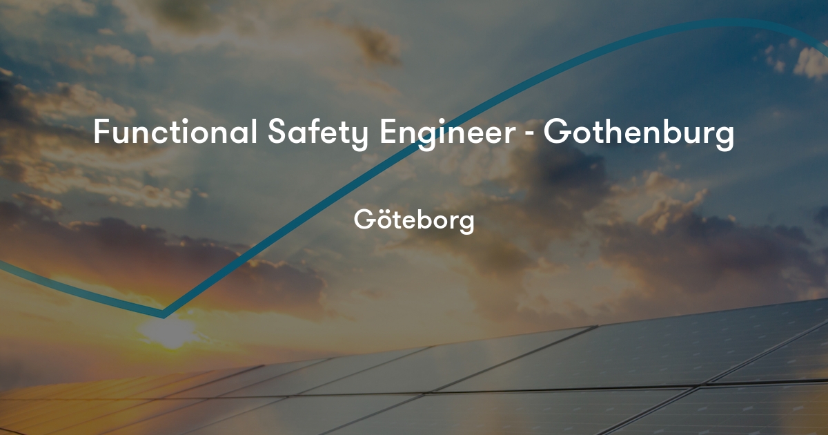 Functional Safety Engineer Gothenburg Capgemini Engineering Sverige