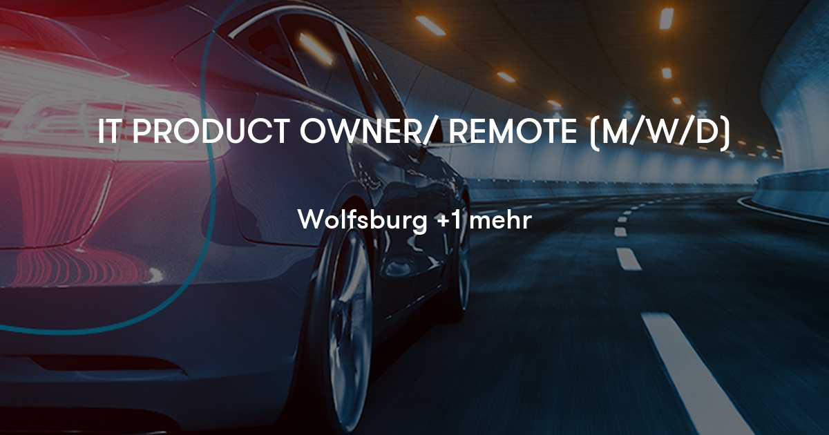 IT PRODUCT OWNER/ REMOTE (M/W/D) Capgemini Engineering Jobylon