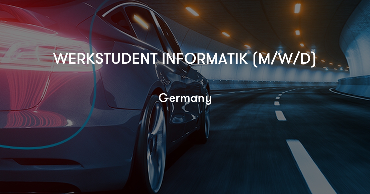 WERKSTUDENT INFORMATIK (M/W/D) - Capgemini Engineering | Jobylon