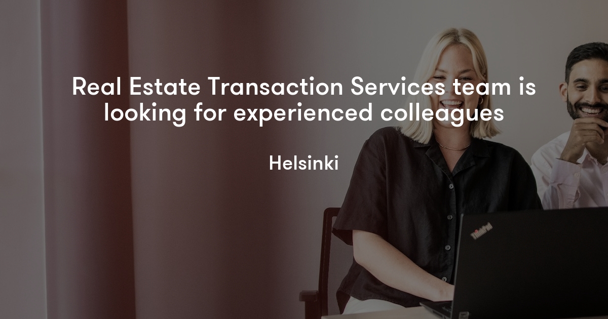 Real Estate Transaction Services team is looking for experienced ...