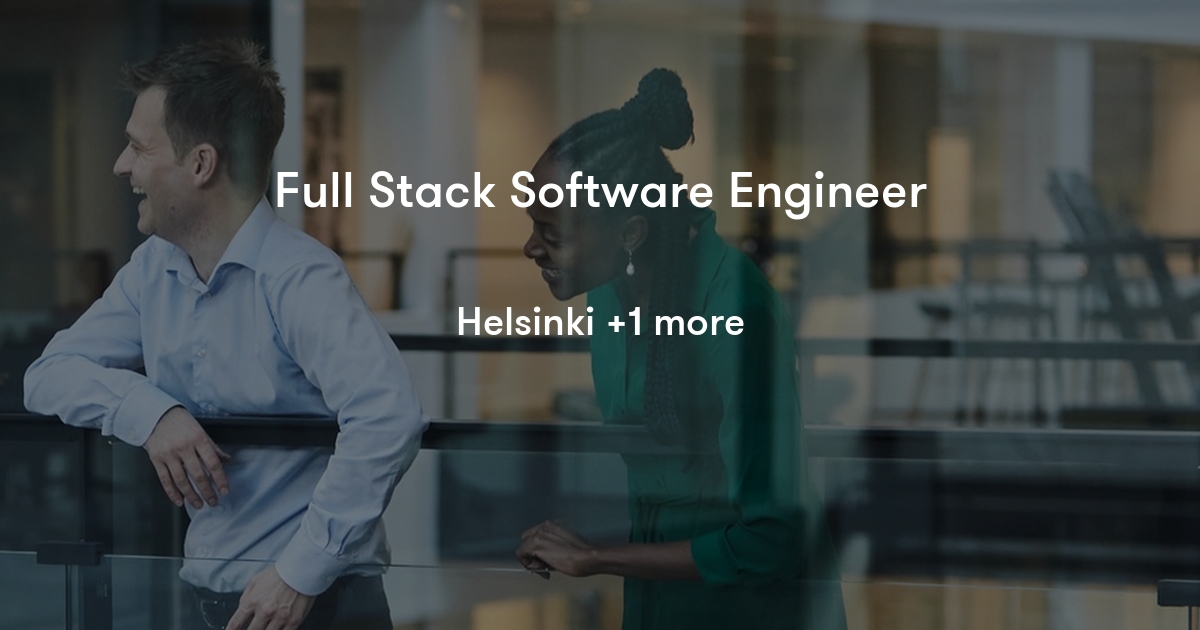 Full Stack Software Engineer WithSecure Jobylon