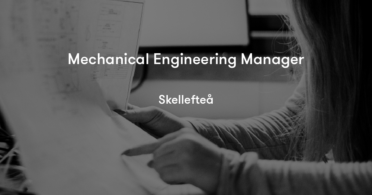 Mechanical Engineering Manager Northvolt Jobylon