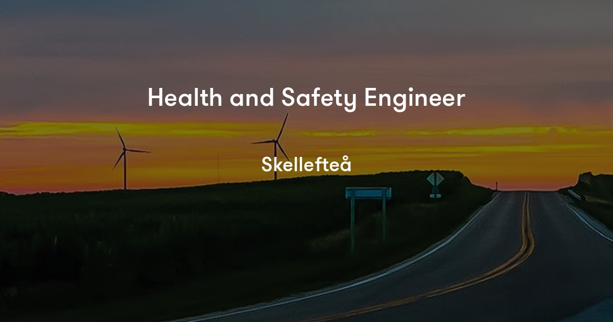 Health and Safety Engineer Northvolt Jobylon