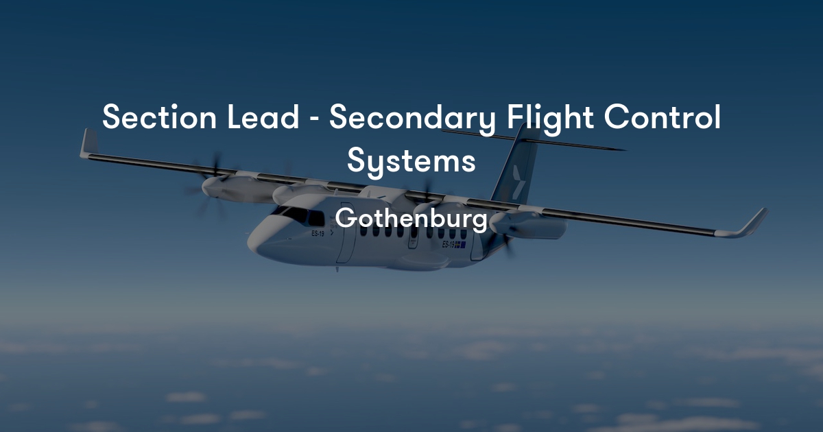 Section Lead Secondary Flight Control Systems Heart Aerospace Jobylon