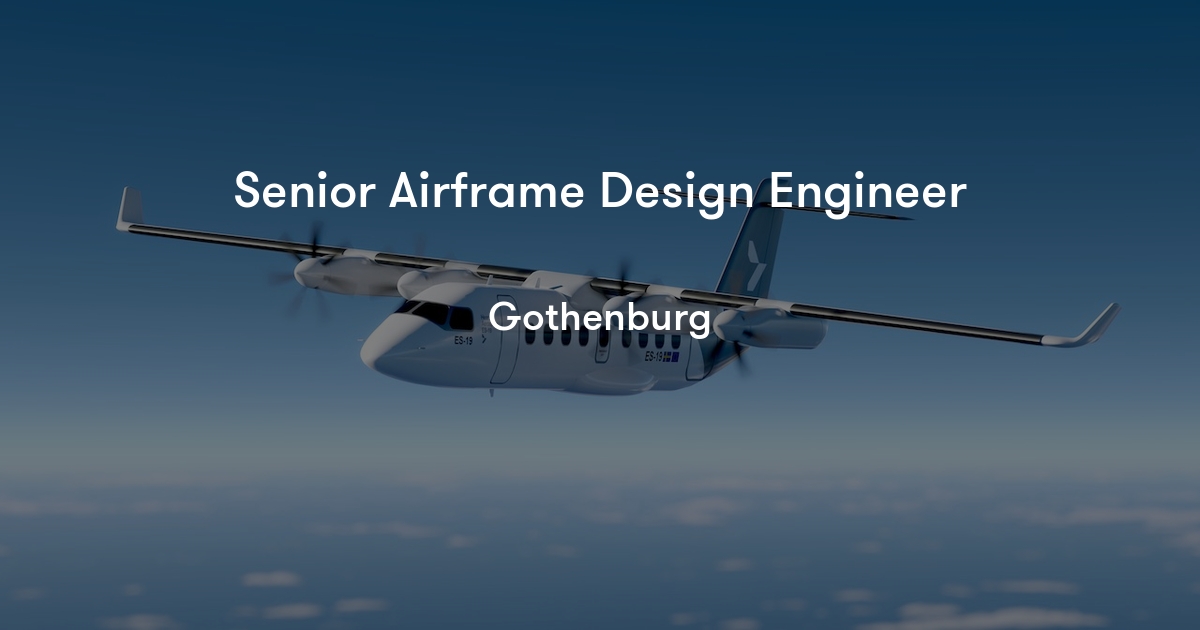 Senior Airframe Design Engineer Heart Aerospace Jobylon Senior Airframe Design Engineer Heart Aerospace Jobylon