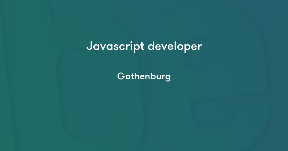Javascript developer - Albert Group | Jobylon