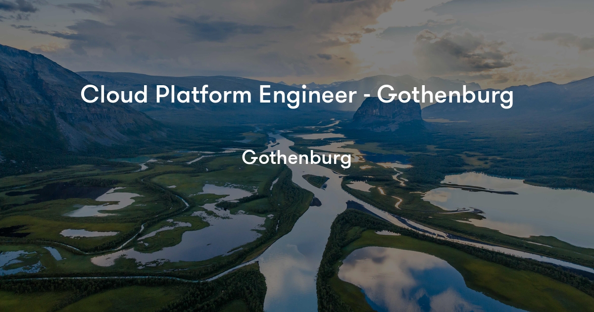 Cloud Platform Engineer Gothenburg NOVO Energy Jobylon