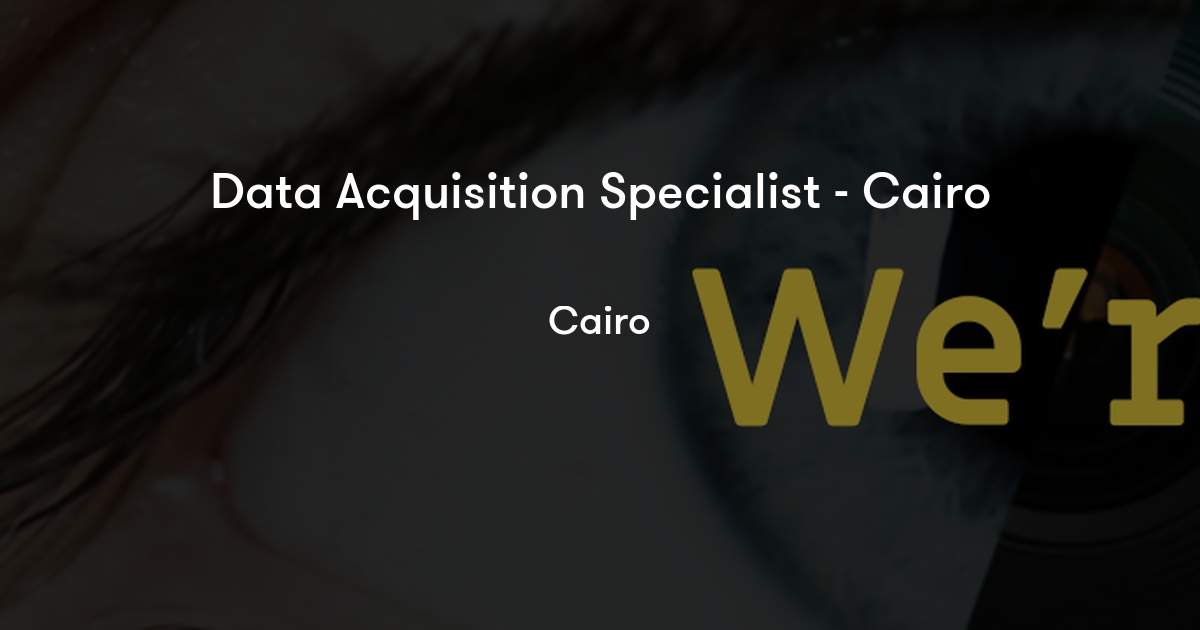 Data Acquisition Specialist Cairo Smart Eye AB Jobylon