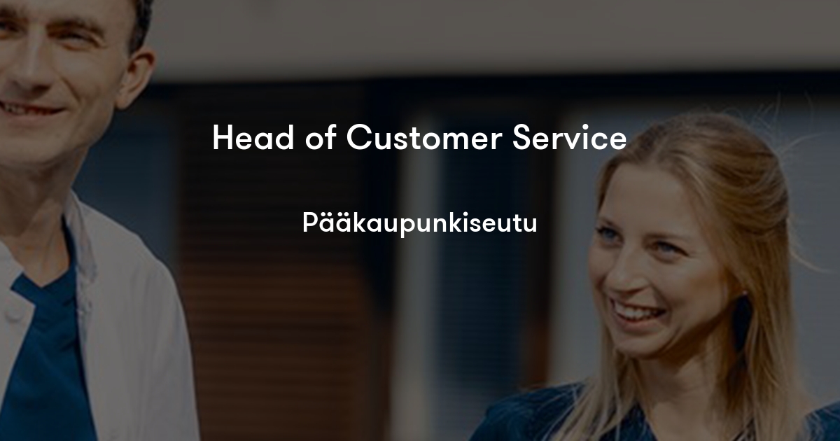 Head of Customer Service Terveystalo Jobylon