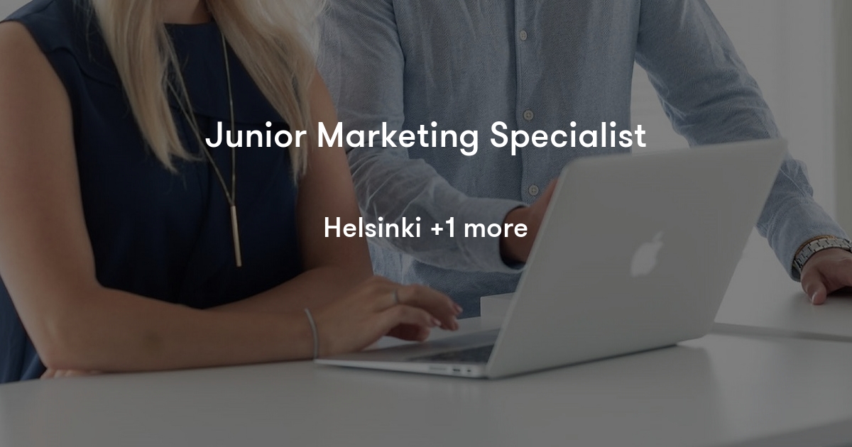 Junior Marketing Specialist - Inventure | Jobylon