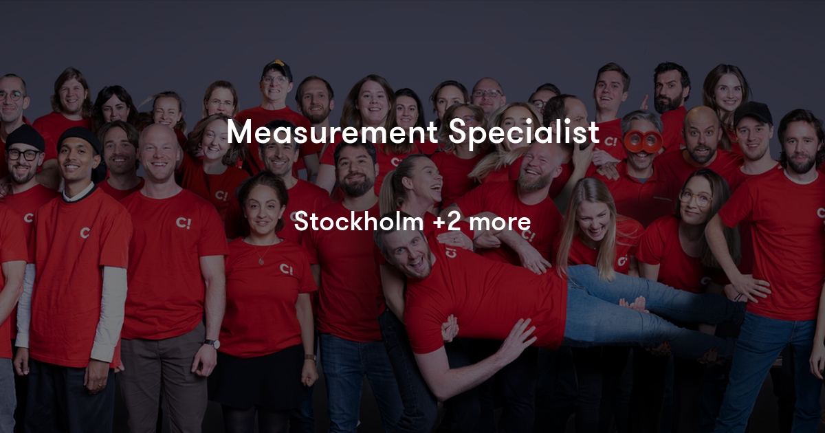 Measurement Specialist CONVERSIONISTA Jobylon
