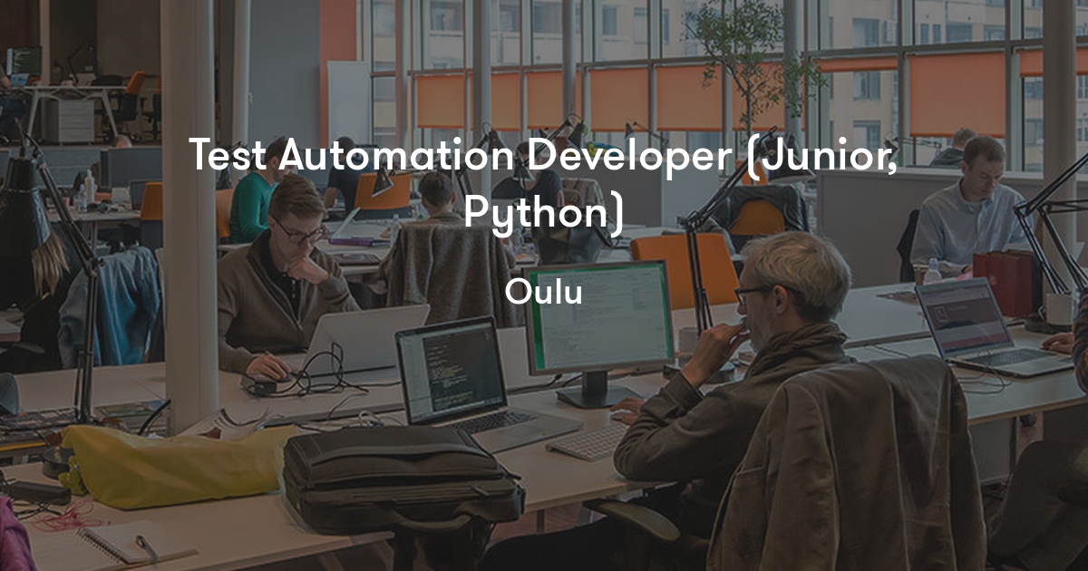 Test Automation Developer (Junior, Python) - Profilence | Jobylon