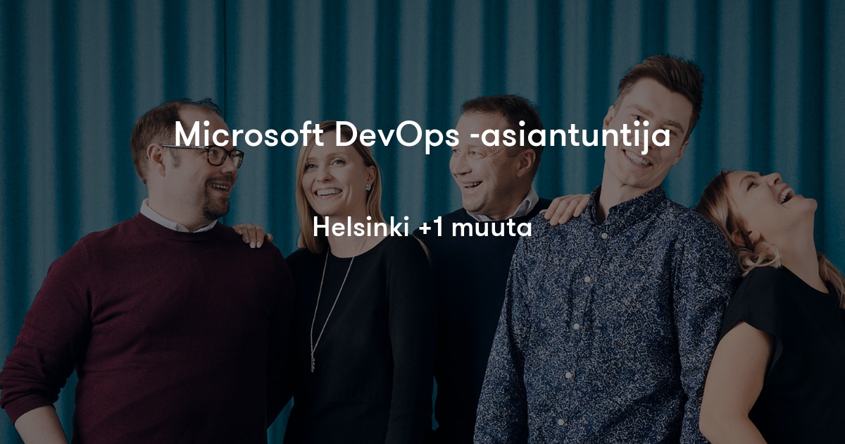 Microsoft DevOps asiantuntija Sogeti Finland Jobylon